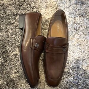 Calvin Klein Men's Dark Brown Slip-On Loafers